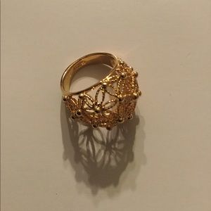 Vintage gold plated ring USA made 70s